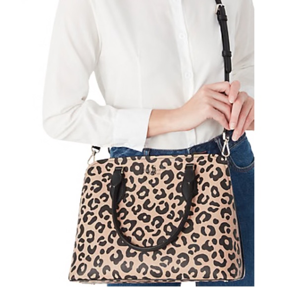 kate spade Handbags - Kate Spade New York DARCY GRAPHIC LEOPARD LARGE SATCHEL